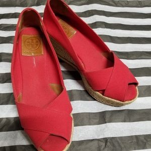 Tory Burch Filipa Wedge Espadrilles size 7